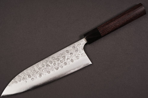 MATSUBARA BLUE NO.2 TSUCHIME GYUTO 210 STAINLESS CLAD / Half Round Rosewood + Buffalo Horn
